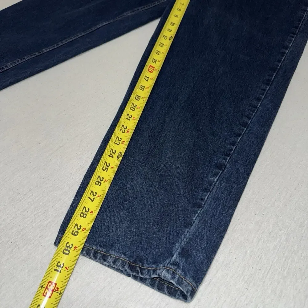 Vtg 90s Levi's 560 Loose Fit Tapered Leg Jeans Men 38x30 Blue Made in USA EUC